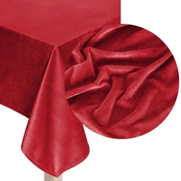 Tablecloth 110 x 160 Decorative Velvet Soft Red