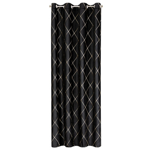 Pierre Cardin Margo Curtain Black 140 x 250 Slipcover