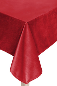 Tablecloth 140 x 220 Decorative Velvet Soft Red
