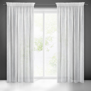 Decorative Curtain Monic 140 x 270 Tape White