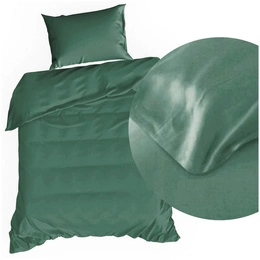 Bedding 140 x 200 2cz Satinva Nova3 Bottle Green