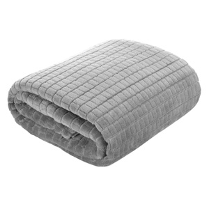 Blanket 200 x 220 Microfiber Design Cindy2 Silver