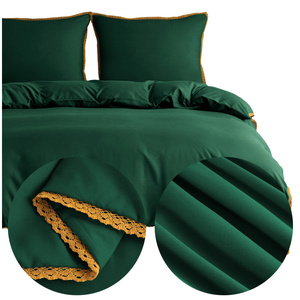 Bedding set 200 x 220 3 pcs Smooth with Lace Brandon 02