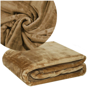 Uniform Acrylic Blanket No. A-026 Beige 160x210