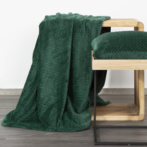Blanket 200 x 220 Microfiber Design Cindy3 Dark Herb