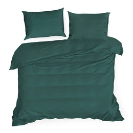 Bedding 180 x 200 3pc Satin Nova3 Green