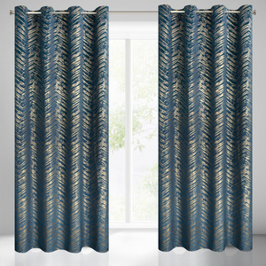 Curtain 140 x 250 Decorative Velvet Sara Game+Gold