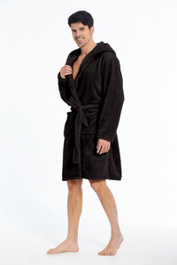Microfiber Bathrobe with Hood Miguel 03 XS