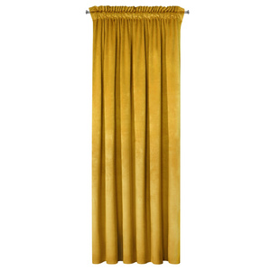 Curtain 135 x 270 Decorative Velvet Rosa Mustard