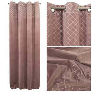 Curtain 140 x 250 Decorative Velvet Karina2 Pink