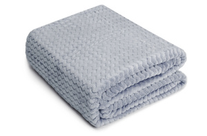 Blanket 200 x 220 Microfiber Embossed Zigzag Metal