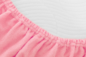 Terry sheet with elastic 012_D Light Pink 70x140