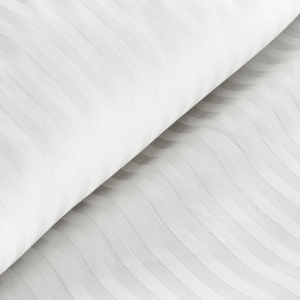 Bedding 140 x 200 2pcs Satin Cotton Vera White