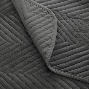 Bedspread 220 x 240 Herringbone Velvet Caden 03