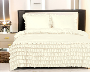 Bedding set 220 x 200 3 pcs with Ruffles Domingo 01