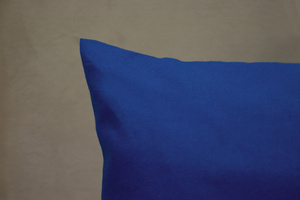 Cotton pillowcase 50 x 80 Single Ola navy blue cornflower