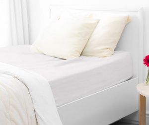 Jersey sheet with elastic 001_D White 70x140