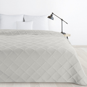 Quilt 200 x 220 Design Quilted Alara5 Silver