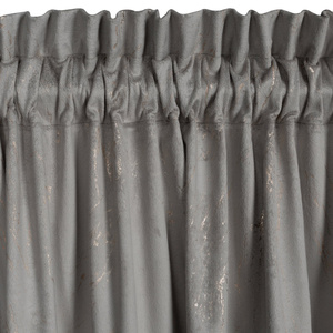 Curtain 140 x 300 Decorative Velvet Nadia Silver+Gold