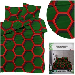 Bedding 200 x 220 3pc Satin Maria 2365