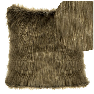 Decorative Fur Pillowcase 819 45 x 45 Olive