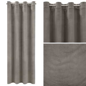 Curtain 140 x 250 Decorative Velvet Milo Ash