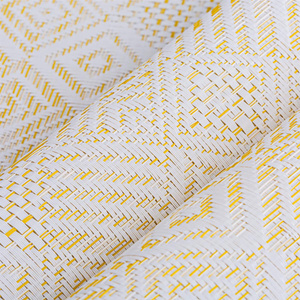 30 x 45 Decorative Geometric Yellow Placemat