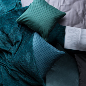 Decorative Velvet Pillowcase 40 x 40 AMELIA Silver