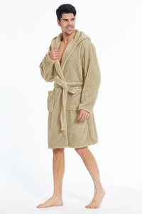 Microfiber Bathrobe with Hood Miguel 02 XS