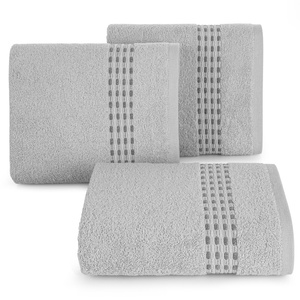 70 x 140 Terry Bath Towel Riva 04 Silver