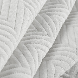 Bedspread 170 x 210 Quilted Len3 White