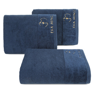 Eva Minge Gaja Bath Towel 50 x 90 Navy Blue