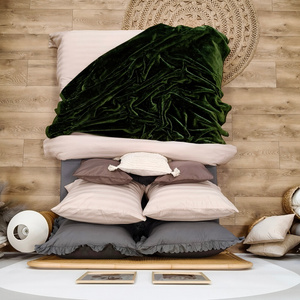 Blanket 160 x 200 Acrylic Solid Warm Yasemin 10