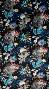 Curtain 140 x 270 Decorative Przel Alani Black+Green