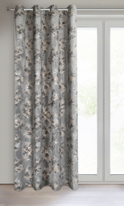 Gloria Steel+Grey Decorative Curtain 140 x 250