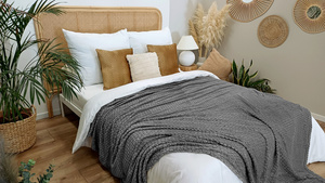 Blanket 200 x 220 Microfiber Embossed Plush Ala 3D Circle 06