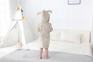 Children's Bathrobe with Hood M 120 Doggie