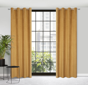 Velvet Lili Curtain 140 x 250 Gold Sash