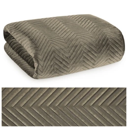 170 x 210 Decorative Velour Sofia Brown Bedspread