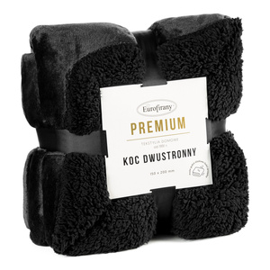 Blanket 70 x 160 Microfiber Two-Sided Tedy Black