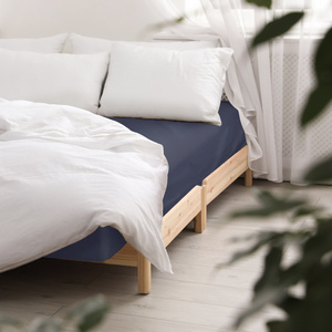 Bed sheet 200 x 220 with elastic Satin Anthem 007