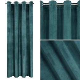 Curtain 140 x 250 Decorative Velvet Melanie C.Blue