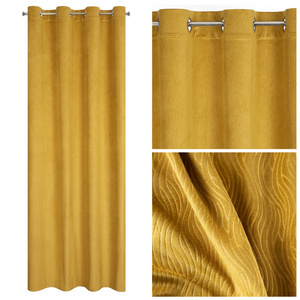 Velvet Lili Curtain 140 x 250 Honey Spun