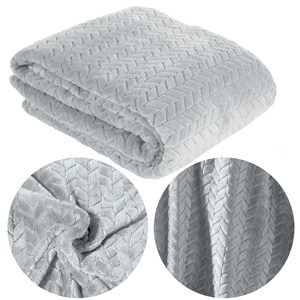 Blanket 170 x 210 Microfiber Design Cindy Silver
