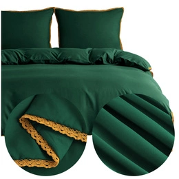 Bedding 160 x 200 3pcs Smooth with Lace Brandon 02