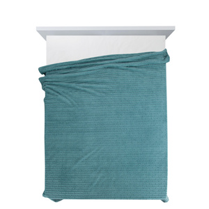 Blanket 170 x 210 Microfiber Embossed Lisa Mint