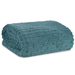 Blanket 200 x 220 Microfiber Embossed Lisa Mint