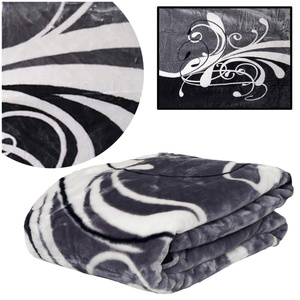 Color Acrylic Blanket A-337-2 Notes on Black 160x210