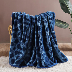 Blanket 160 x 200 Acrylic Stamped Vito Pomegranate