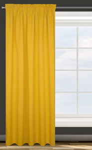 Curtain 135 x 270 Decorative Parisa Mustard